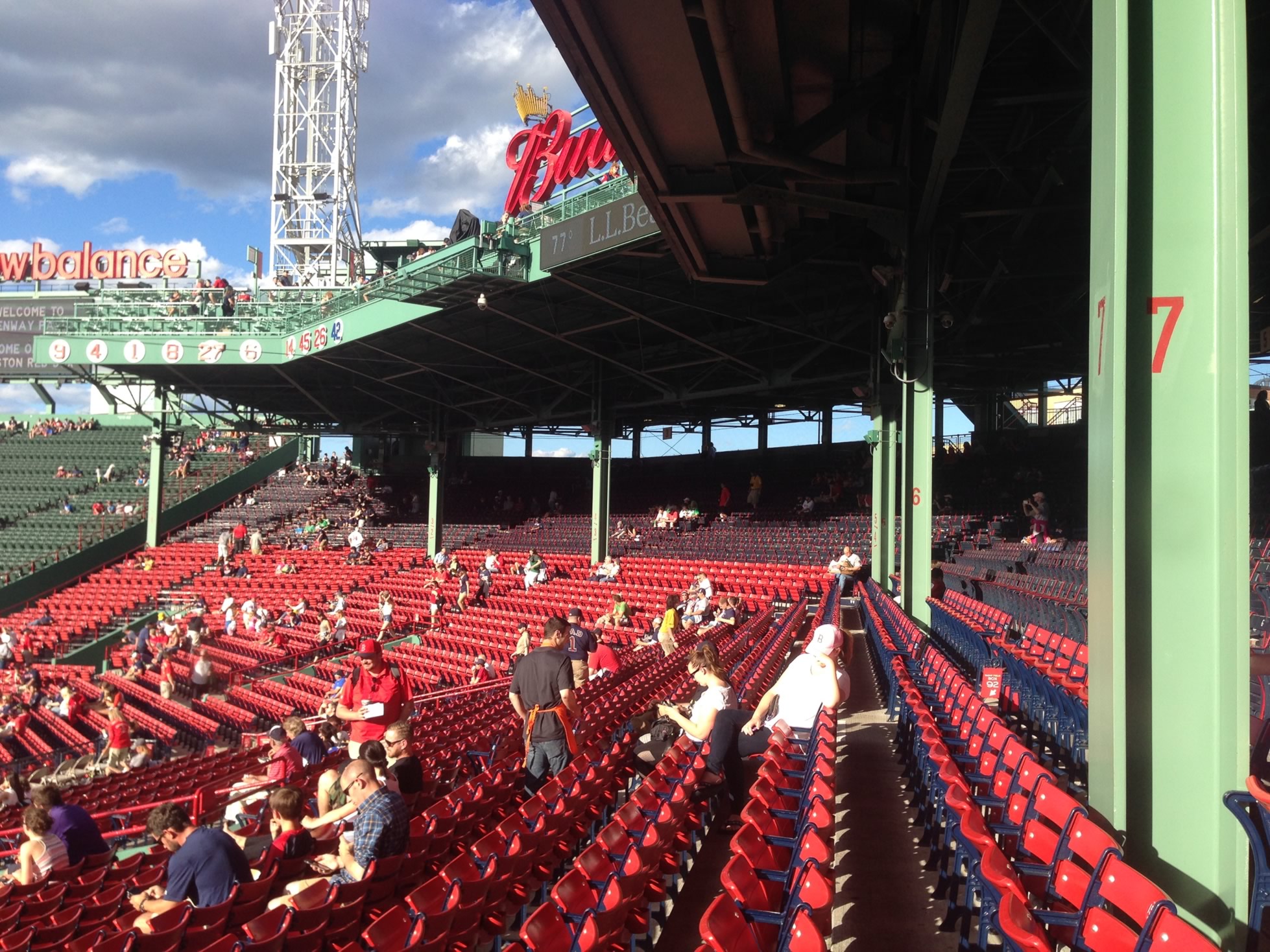 covered grandstand fenway