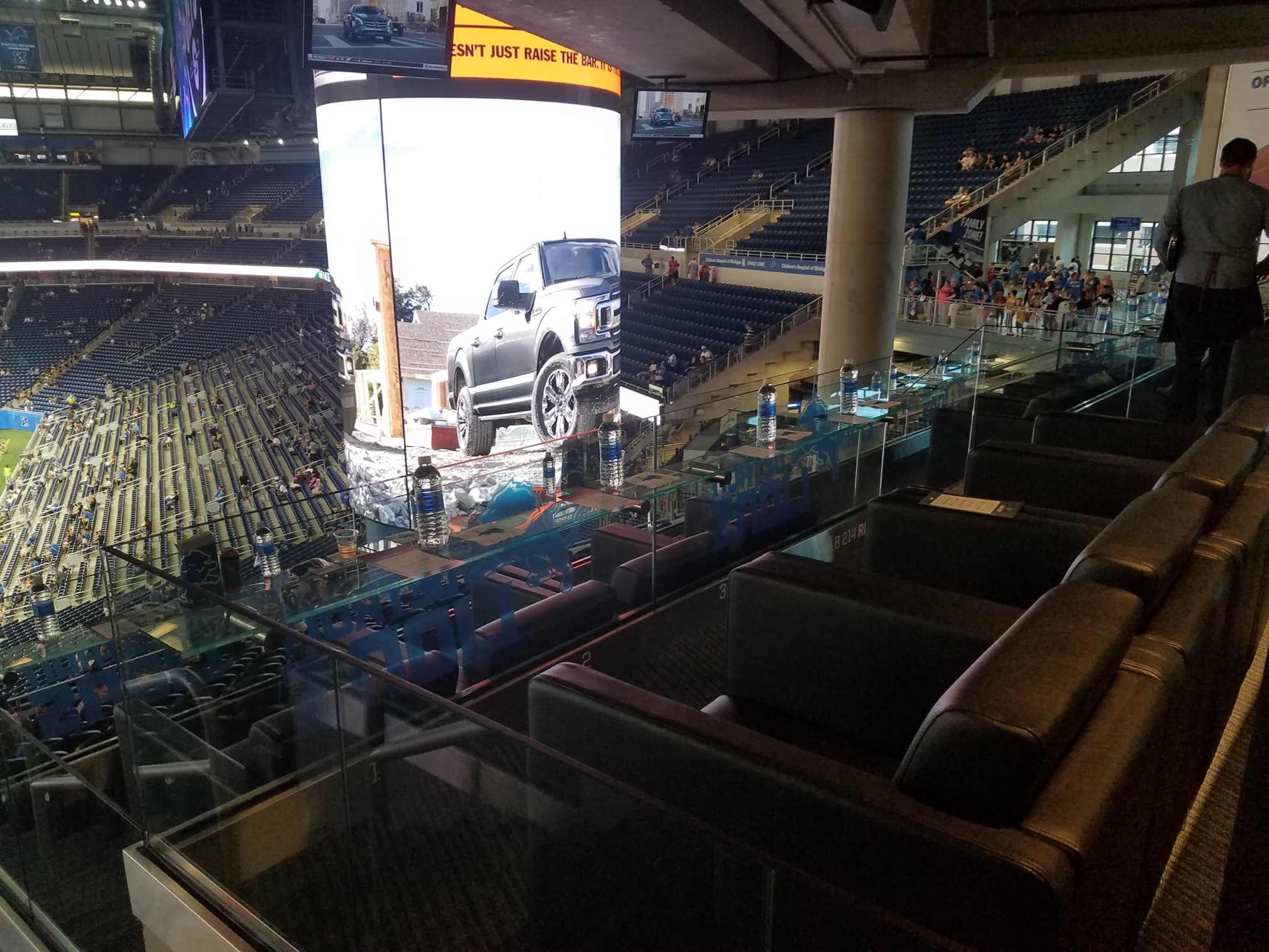 loge boxes at ford field