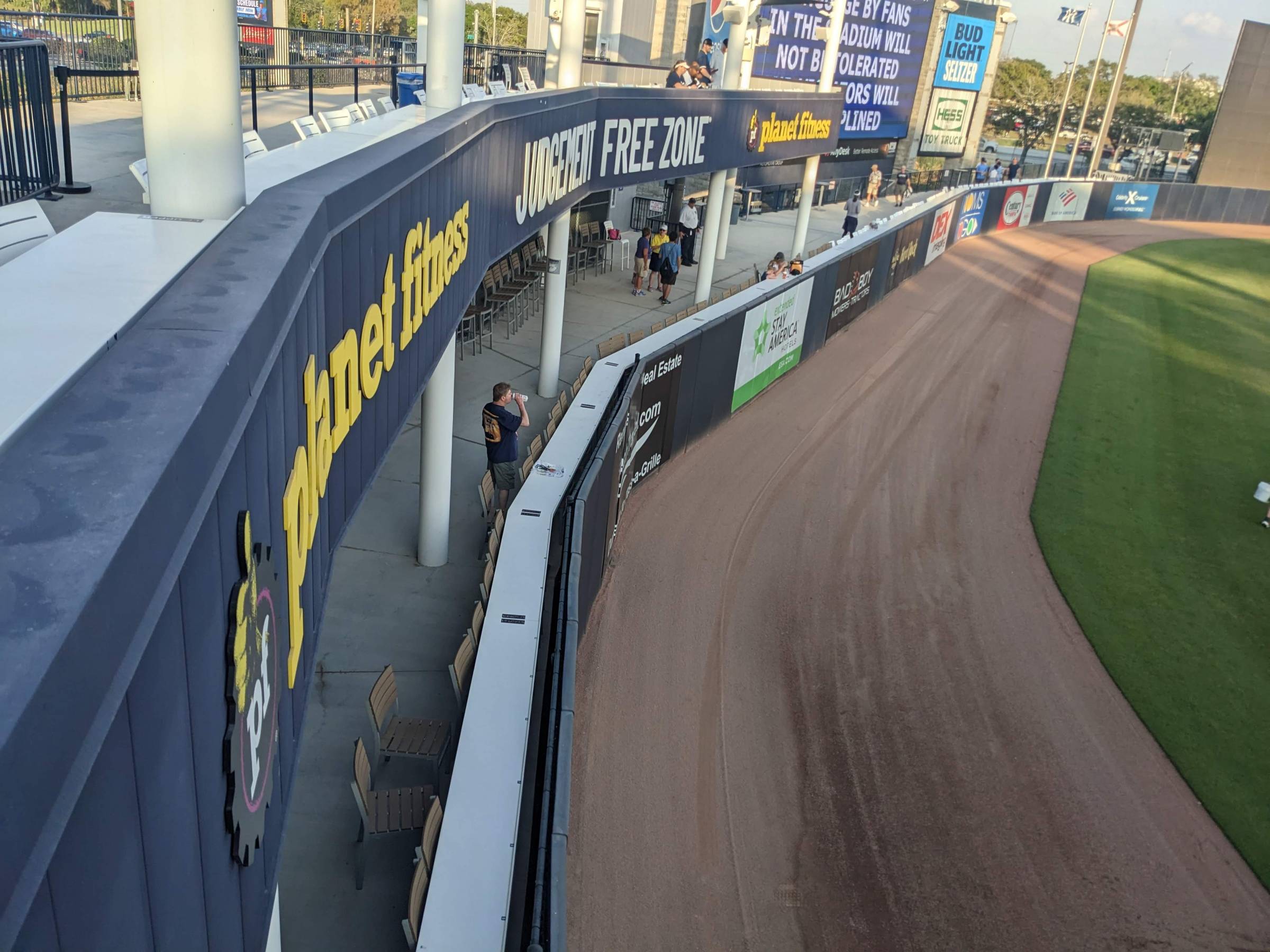 left field lower seats