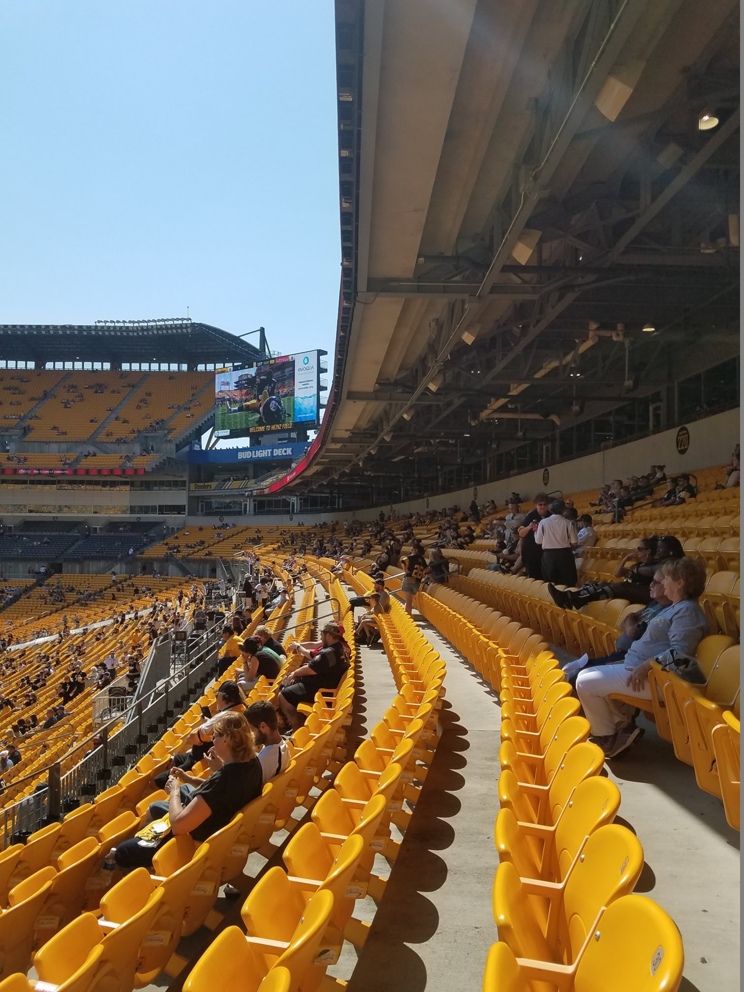 seats under cover at acrisure stadium
