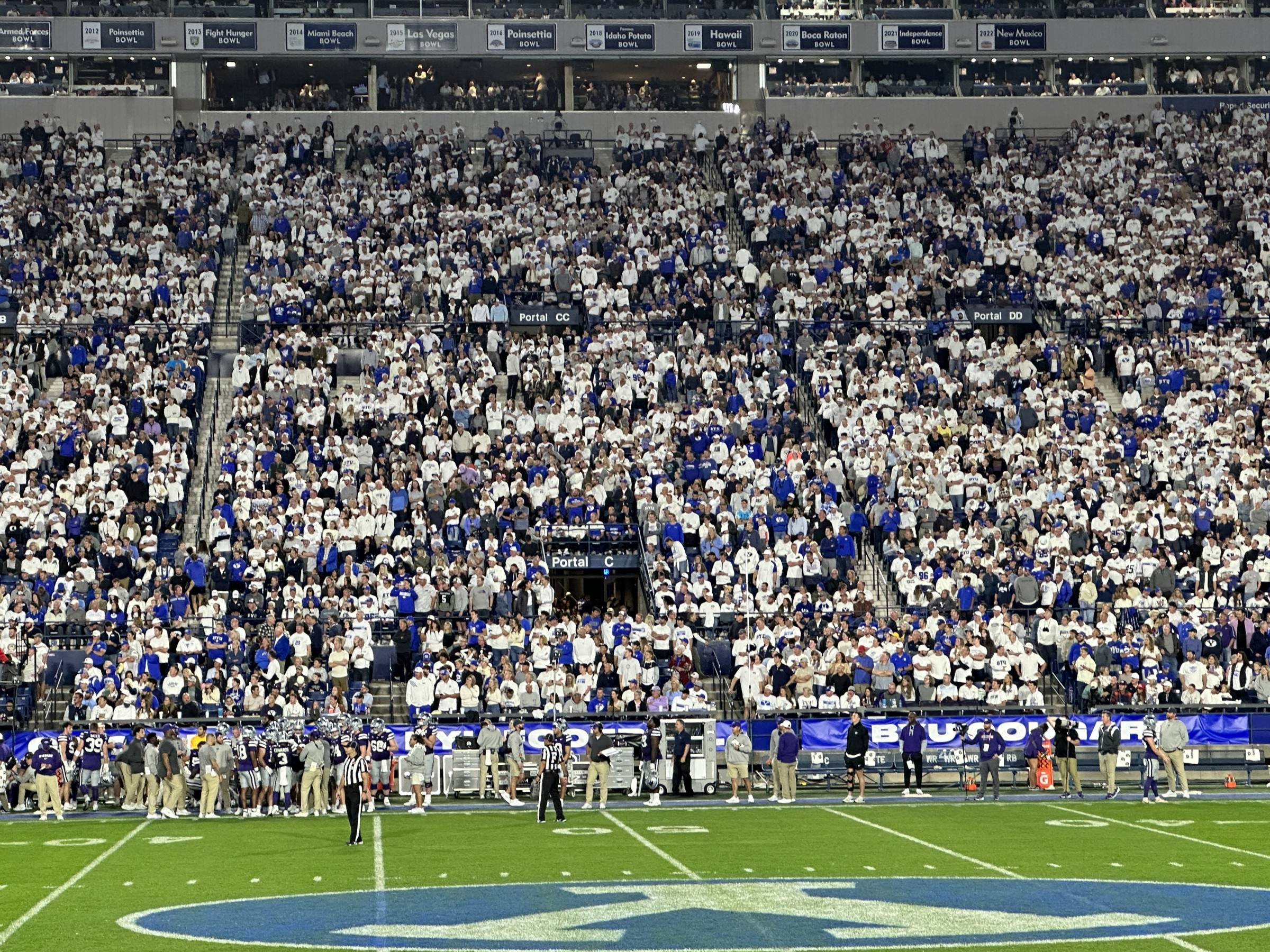 Visitor Bench at LaVell Edwards Stadium