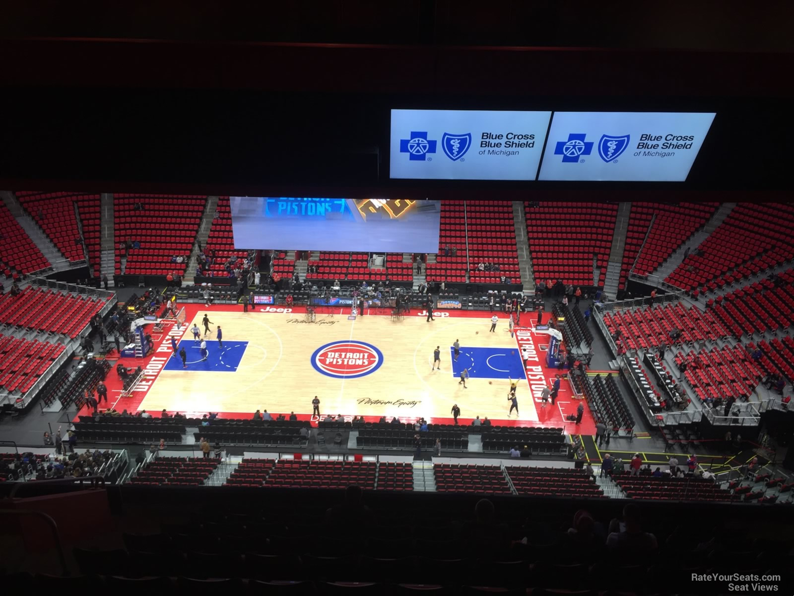 section 211, row 12 seat view  for basketball - little caesars arena