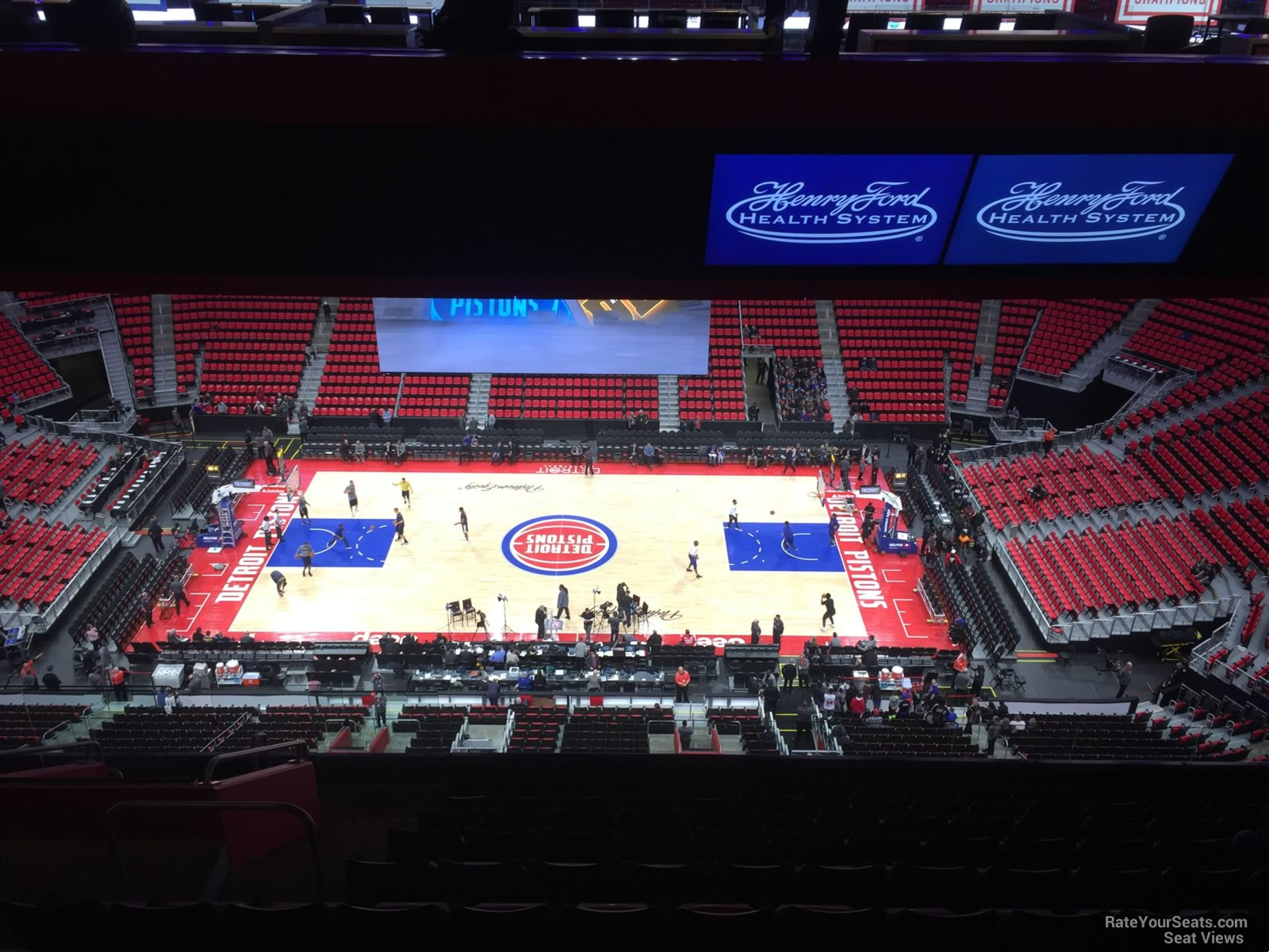section 226, row 12 seat view  for basketball - little caesars arena
