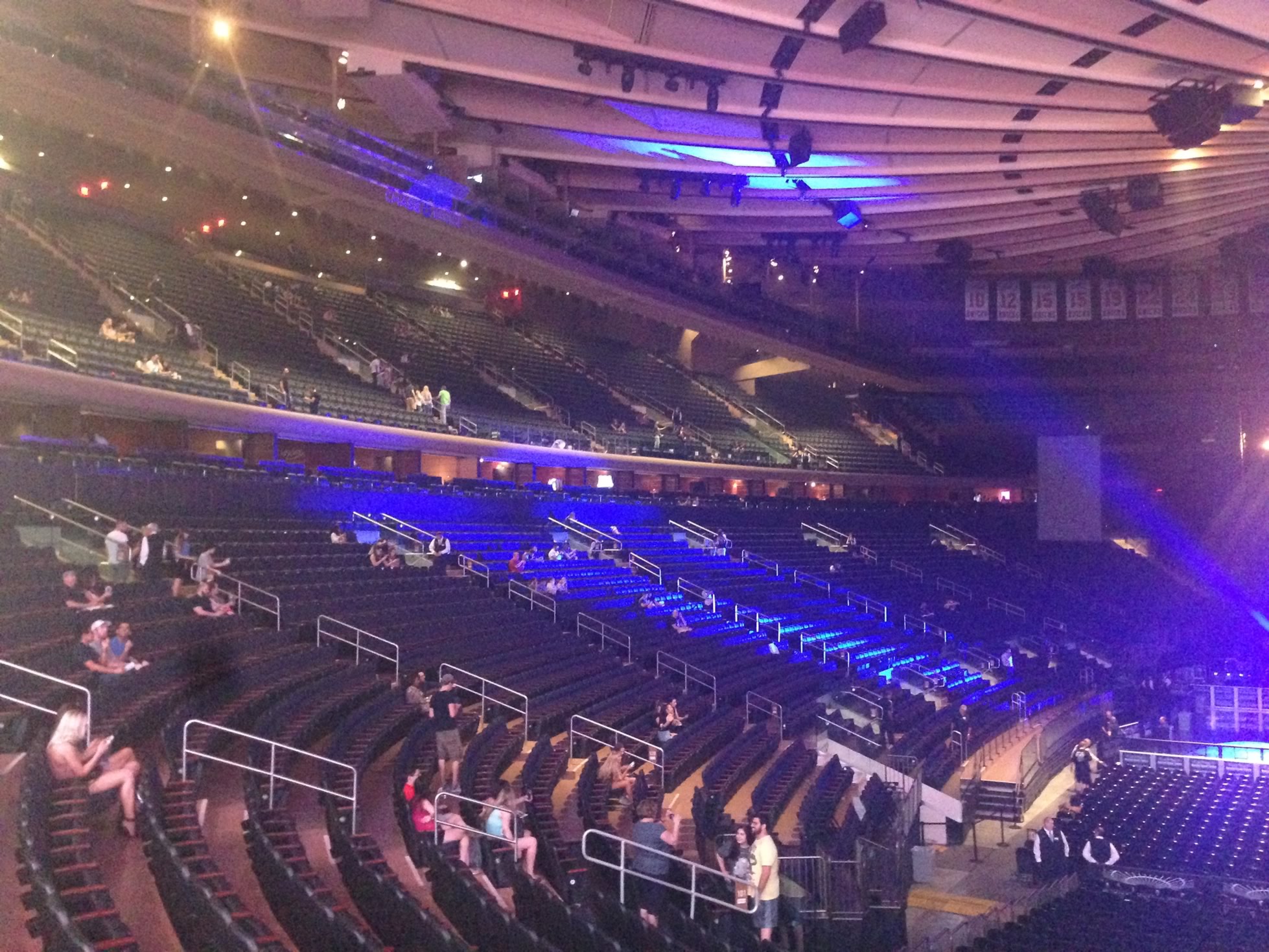 Madison Square Garden 100 Level Side Concert Seating