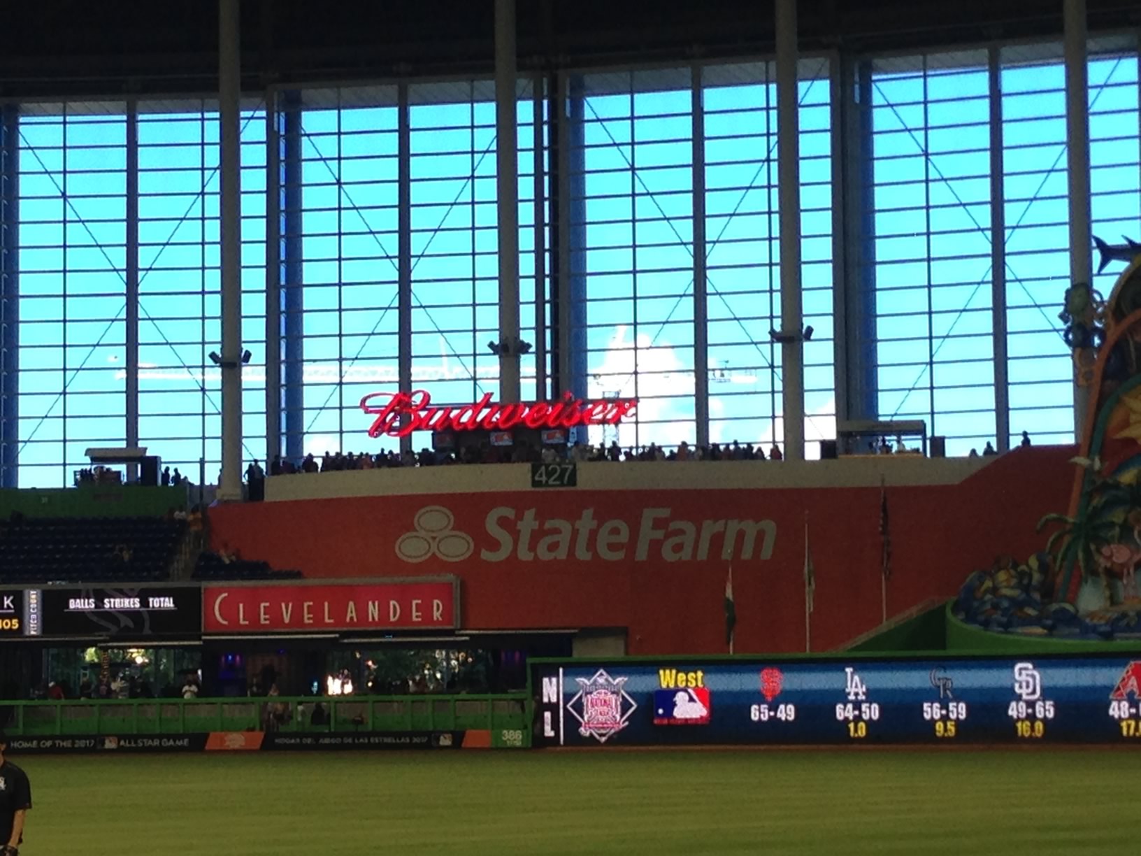 Shaded Seats at loanDepot park (formerly Marlins Park)