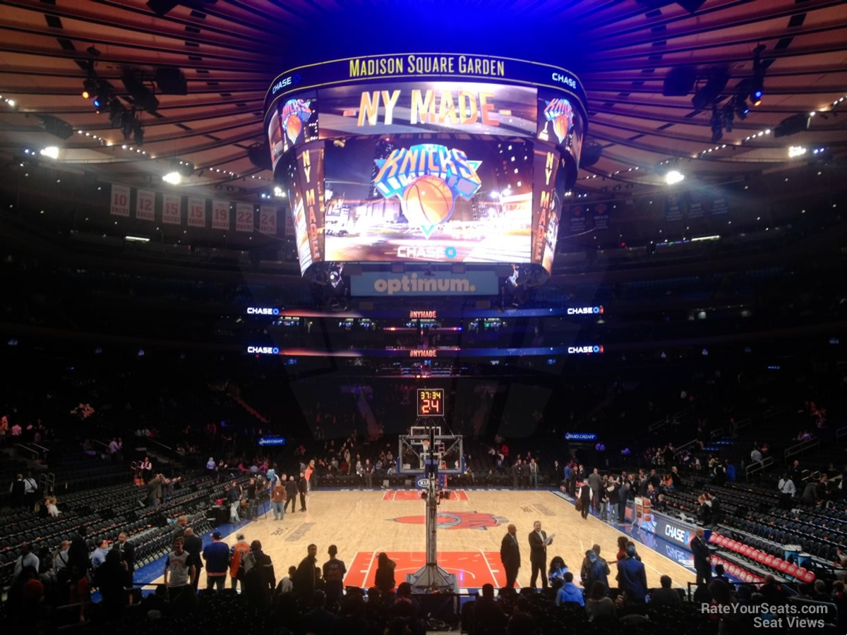 section 2, row 20 seat view  for basketball - madison square garden