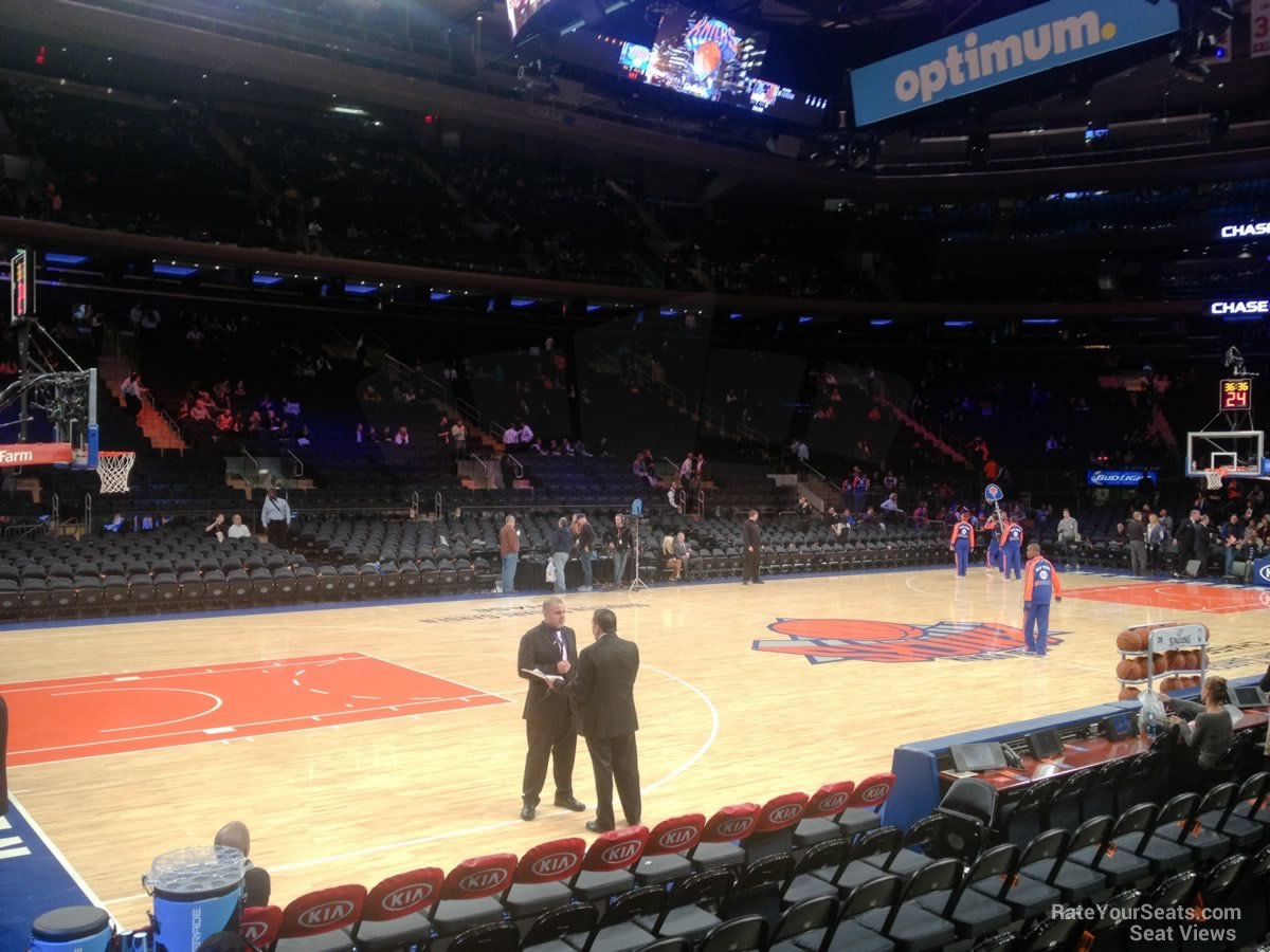 section 4, row 4 seat view  for basketball - madison square garden