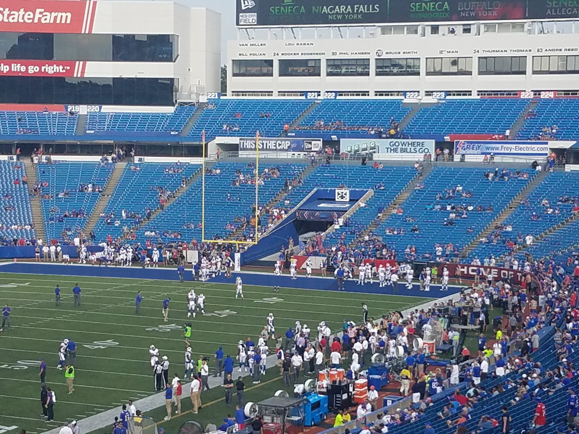 Highmark Stadium, section 120, row 3, seat 2 - Buffalo Bills vs Baltimore  Ravens, shared by abcdzain