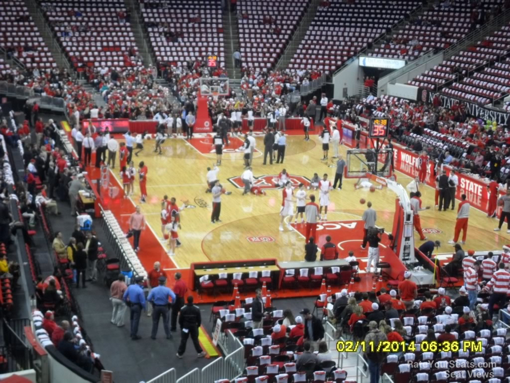 section 113 seat view  for basketball - pnc arena