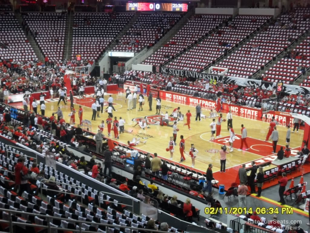 section 115 seat view  for basketball - pnc arena