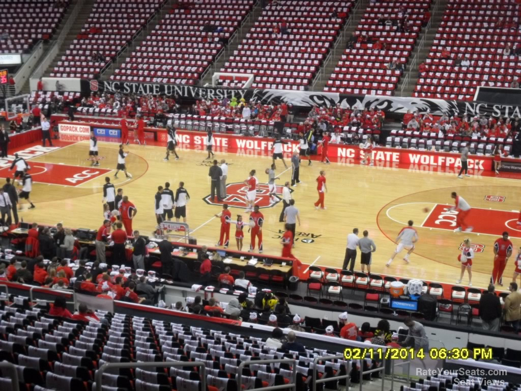 section 117 seat view  for basketball - pnc arena