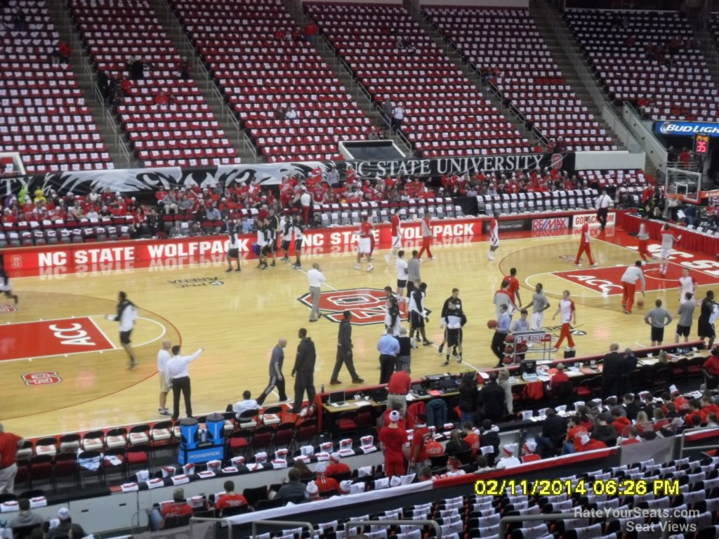 section 121 seat view  for basketball - pnc arena