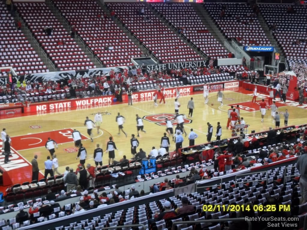 section 122 seat view  for basketball - pnc arena