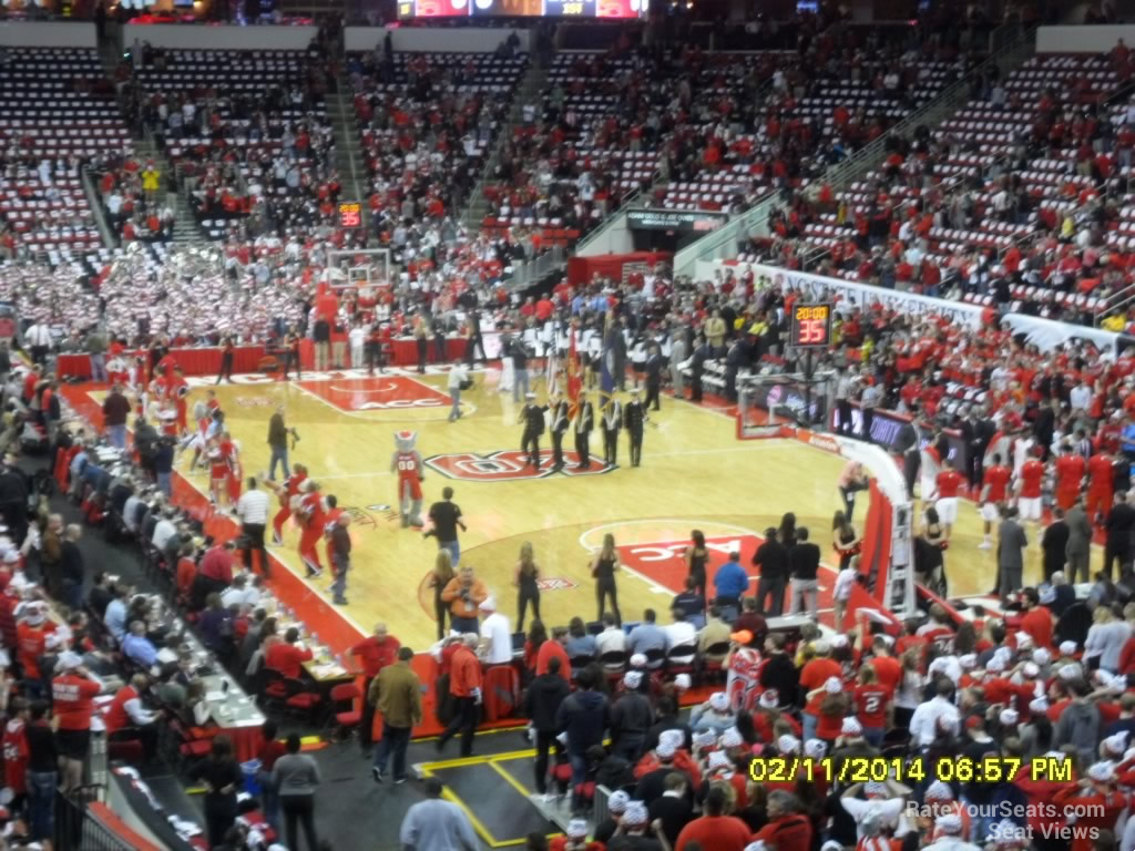 PNC Arena Section 127 - NC State Basketball - RateYourSeats.com