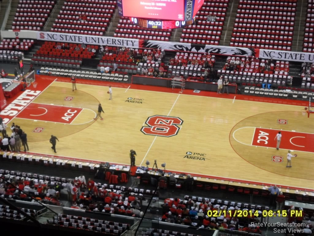 section 301 seat view  for basketball - pnc arena