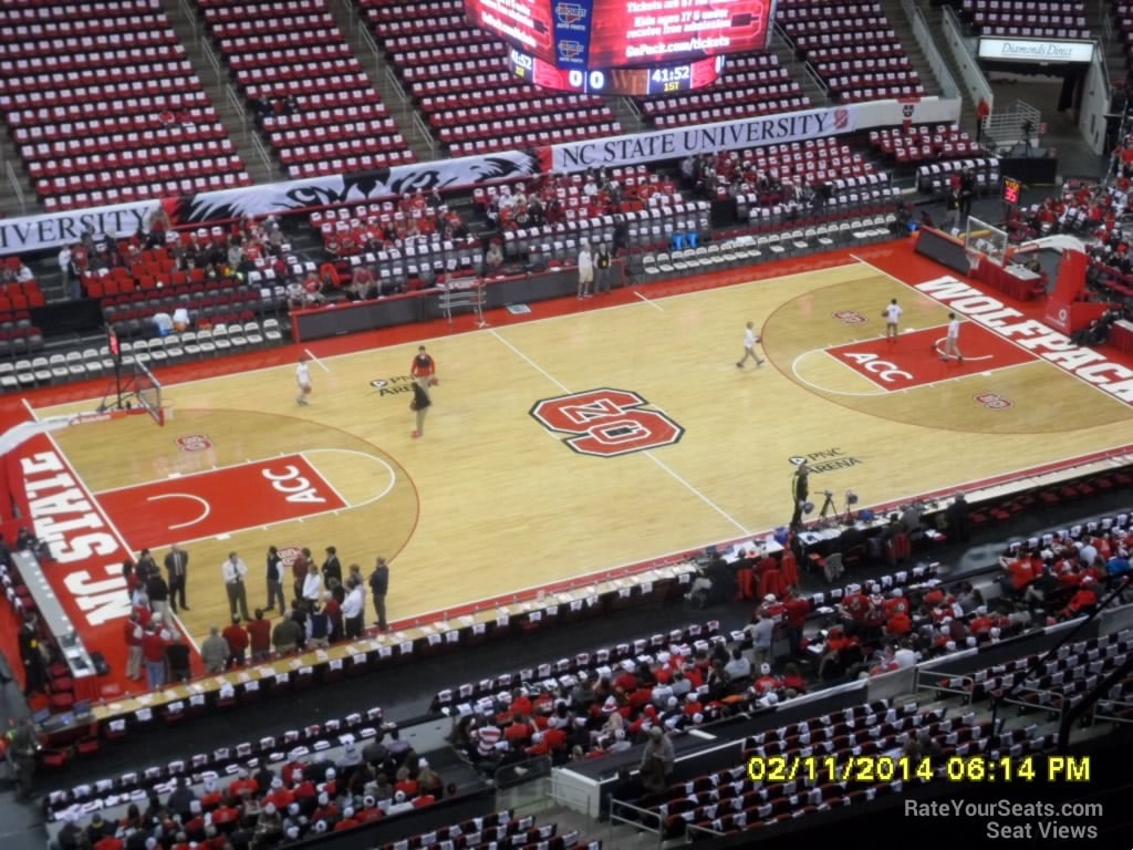 section 304 seat view  for basketball - pnc arena