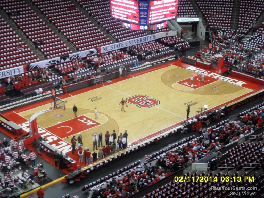 section 306 seat view  for basketball - pnc arena