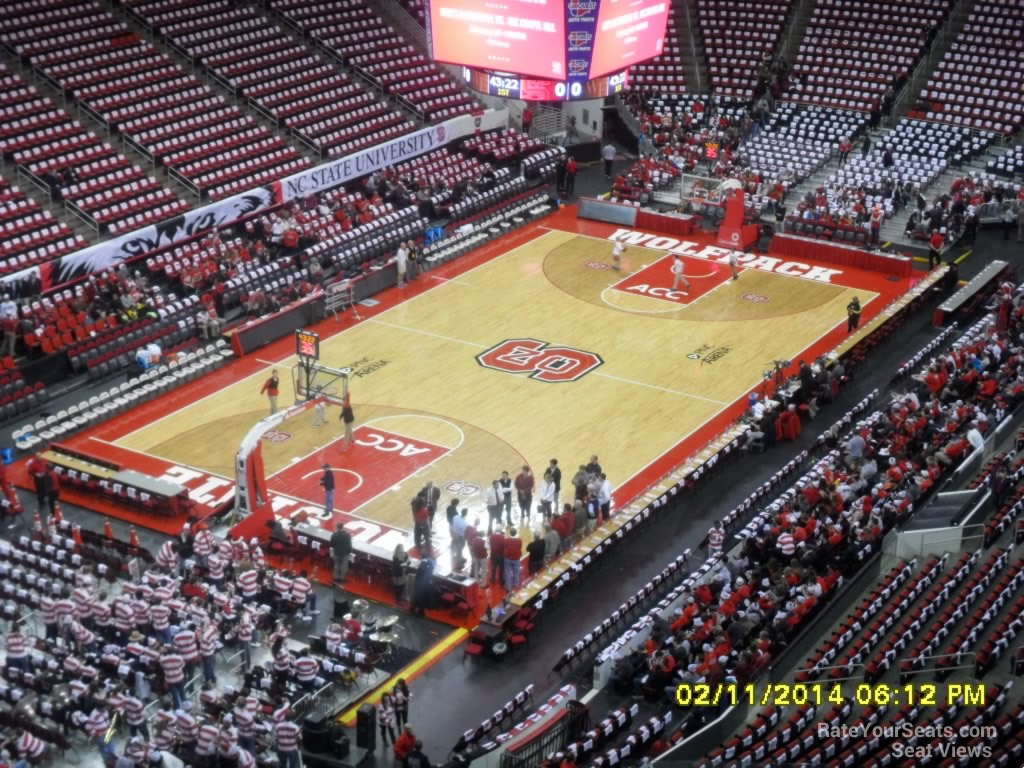 section 308 seat view  for basketball - pnc arena
