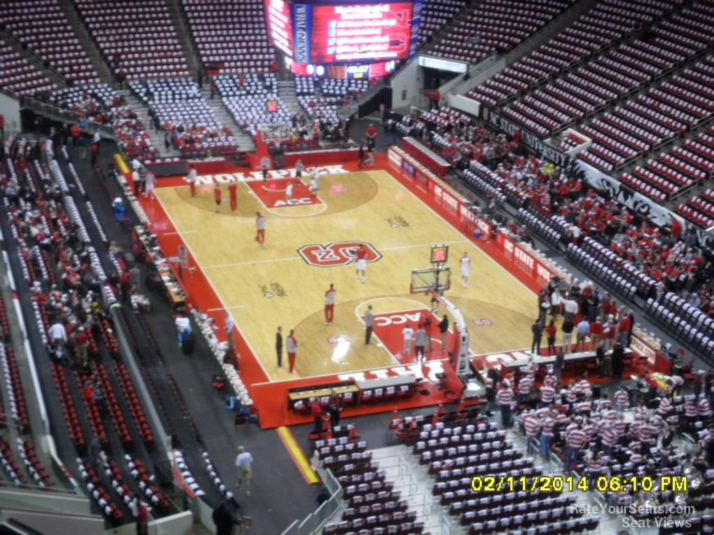 section 314 seat view  for basketball - pnc arena