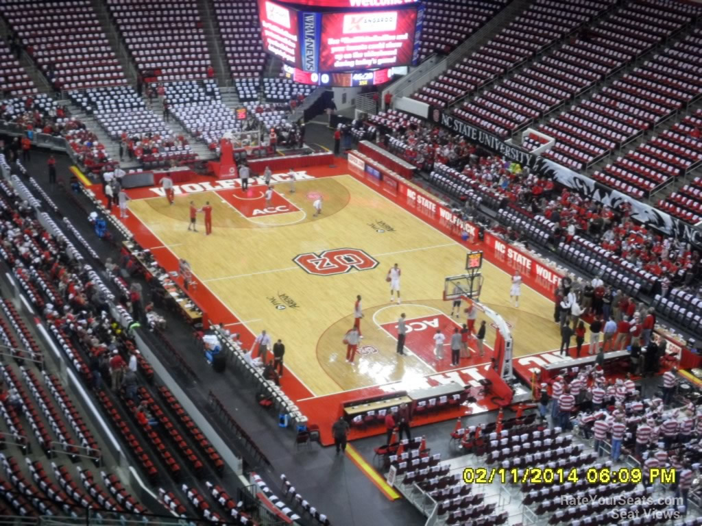 section 315 seat view  for basketball - pnc arena