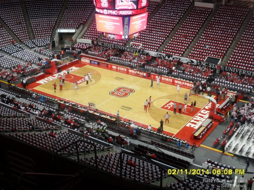 section 319 seat view  for basketball - pnc arena