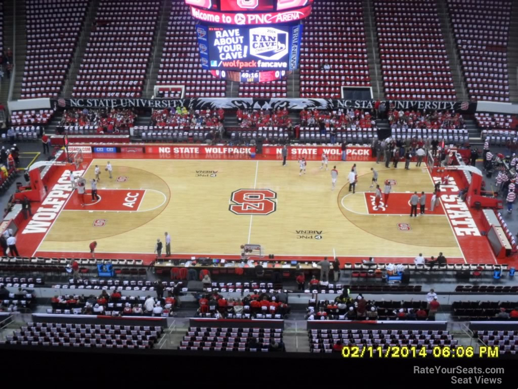 section 322 seat view  for basketball - pnc arena
