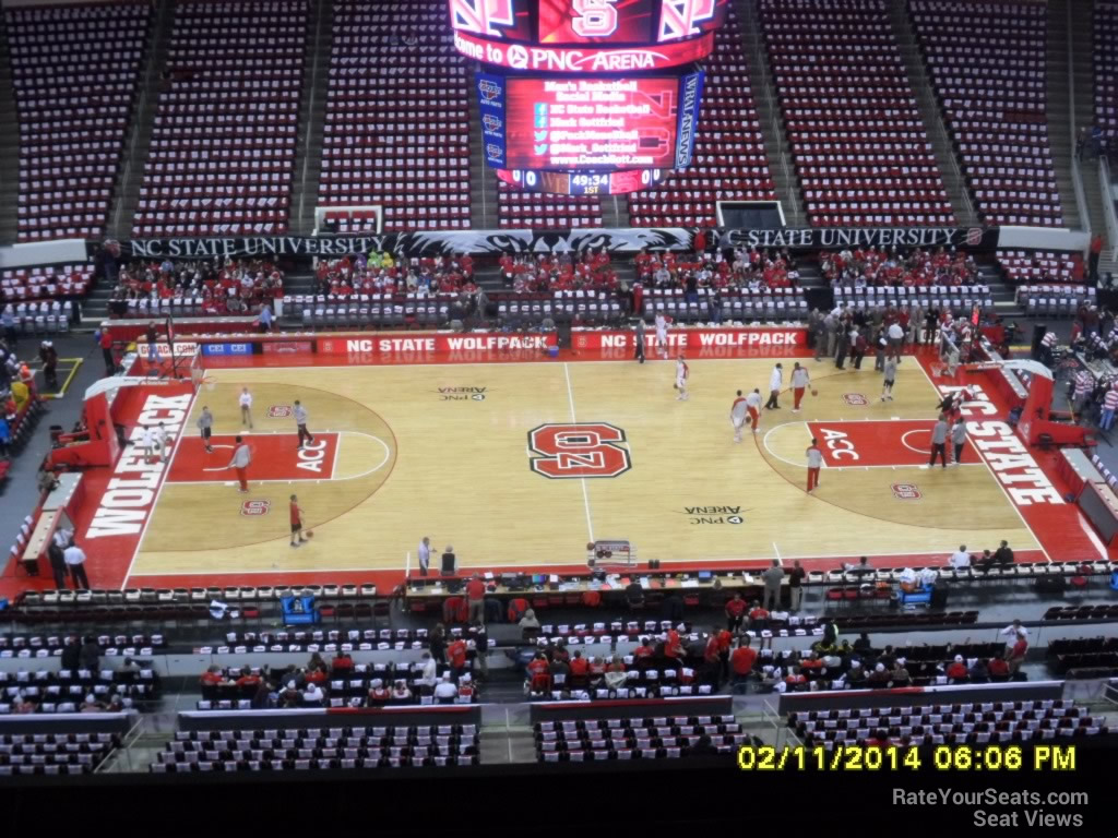 section 323 seat view  for basketball - pnc arena