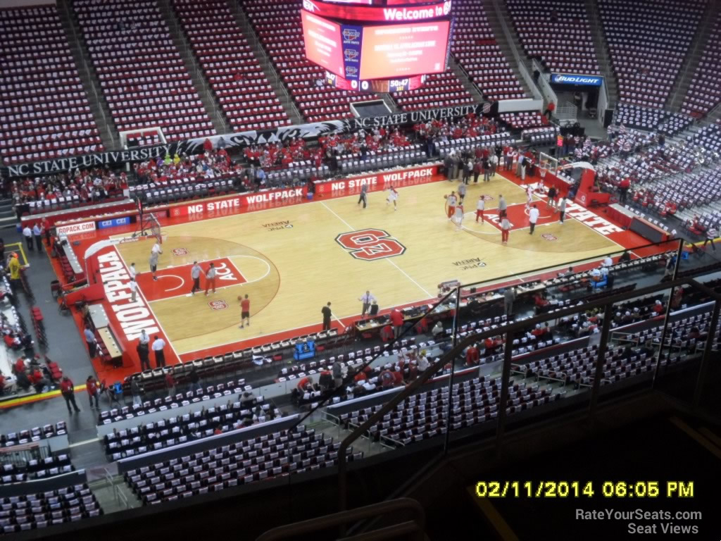 section 326 seat view  for basketball - pnc arena