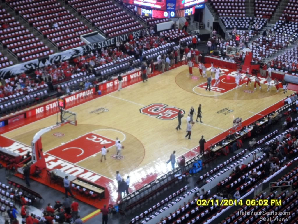 section 330 seat view  for basketball - pnc arena