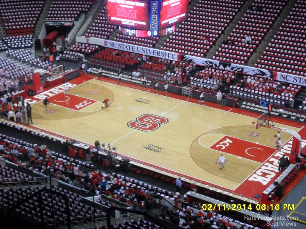 section 337 seat view  for basketball - pnc arena