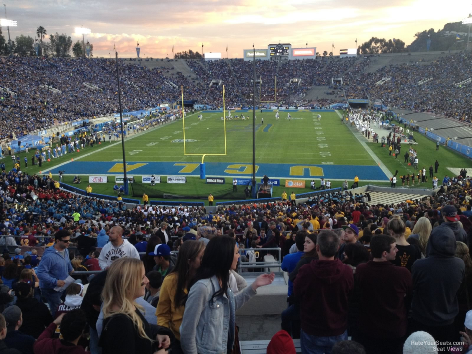 section 12, row 51 seat view  for football - rose bowl stadium