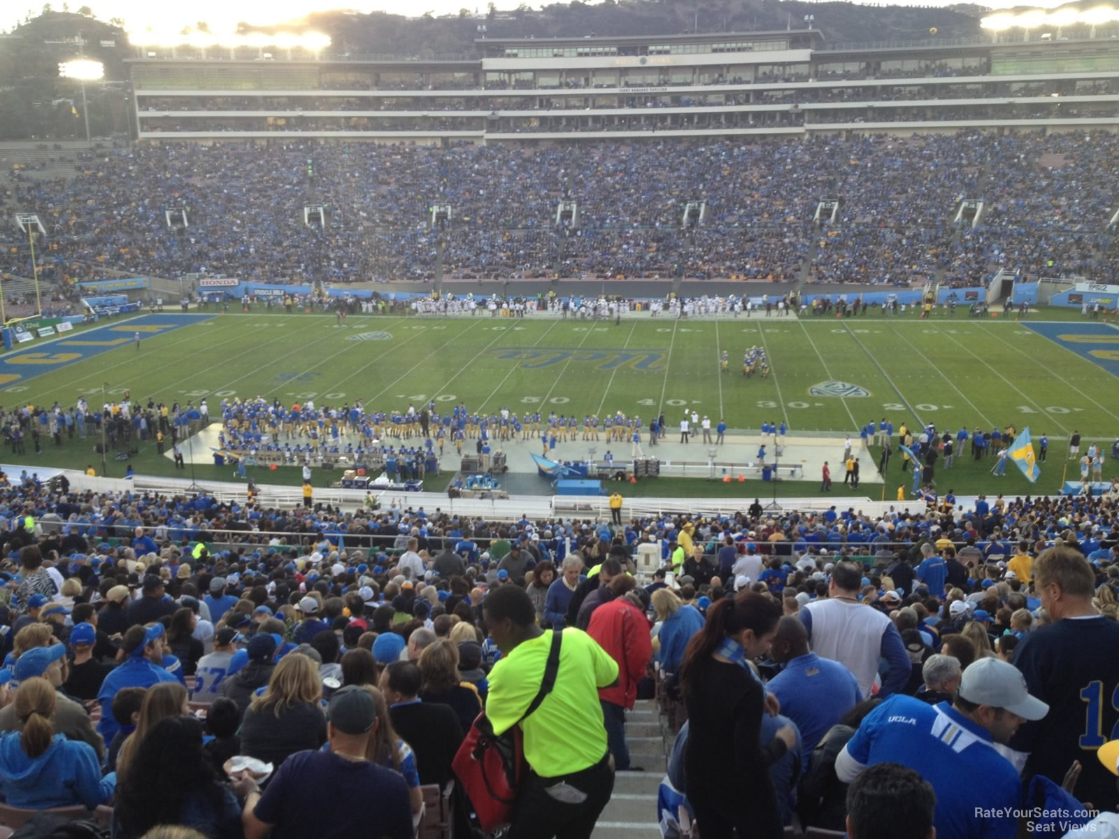 section 5, row 70 seat view  for football - rose bowl stadium
