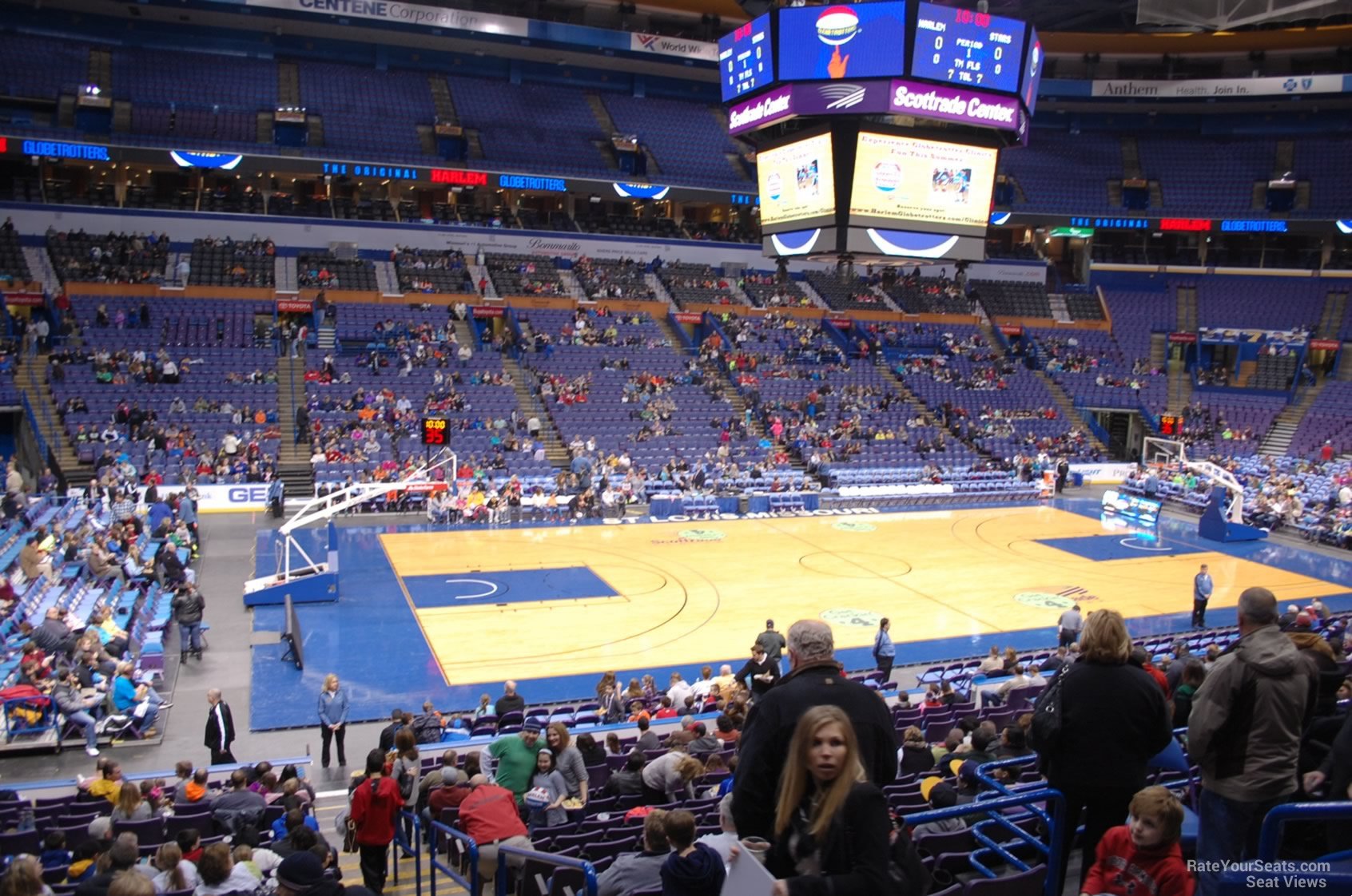 section 118, row dd seat view  for basketball - enterprise center