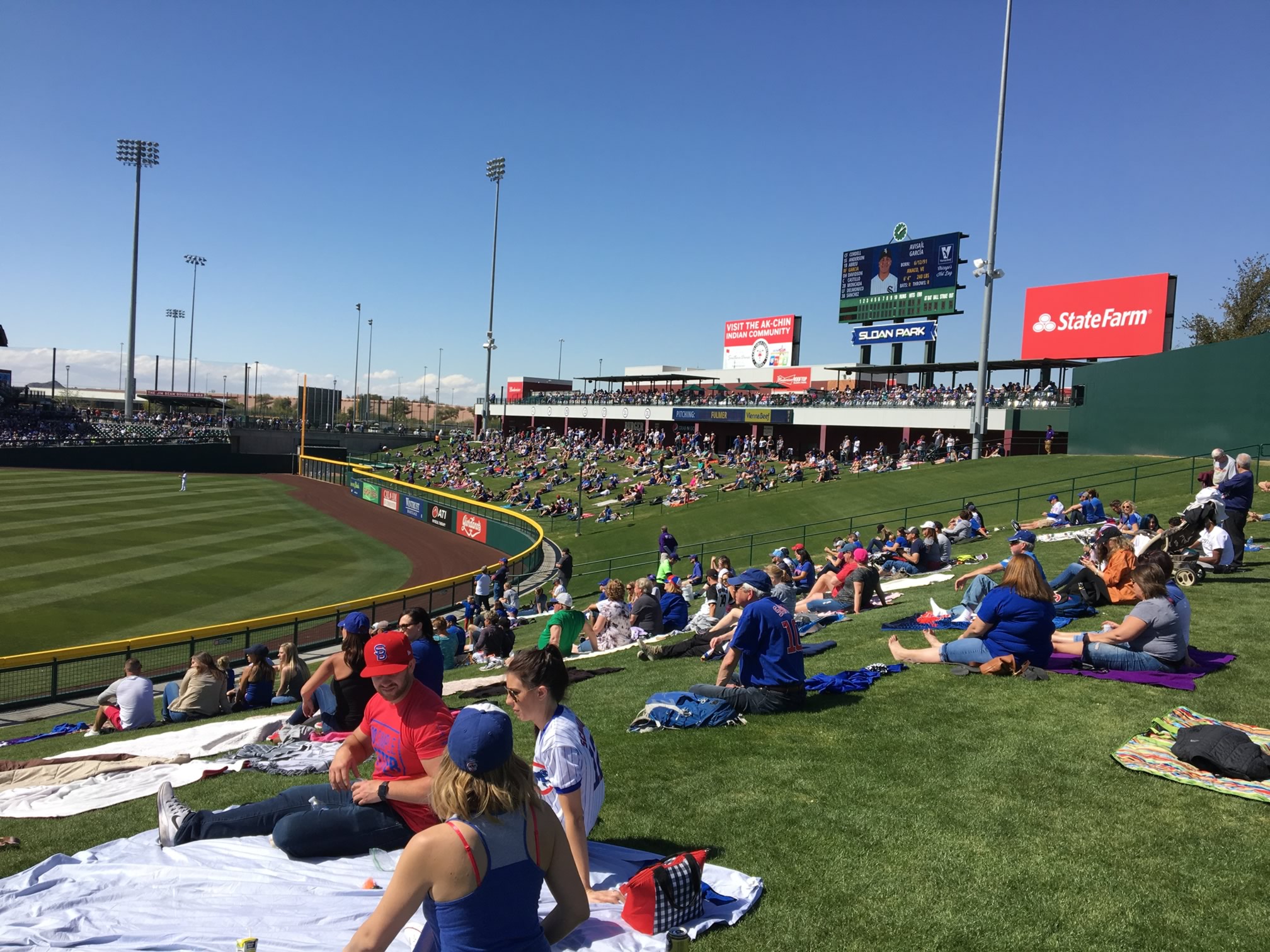 Sloan Park, section 105, home of Chicago Cubs, Mesa Solar Sox, page 1