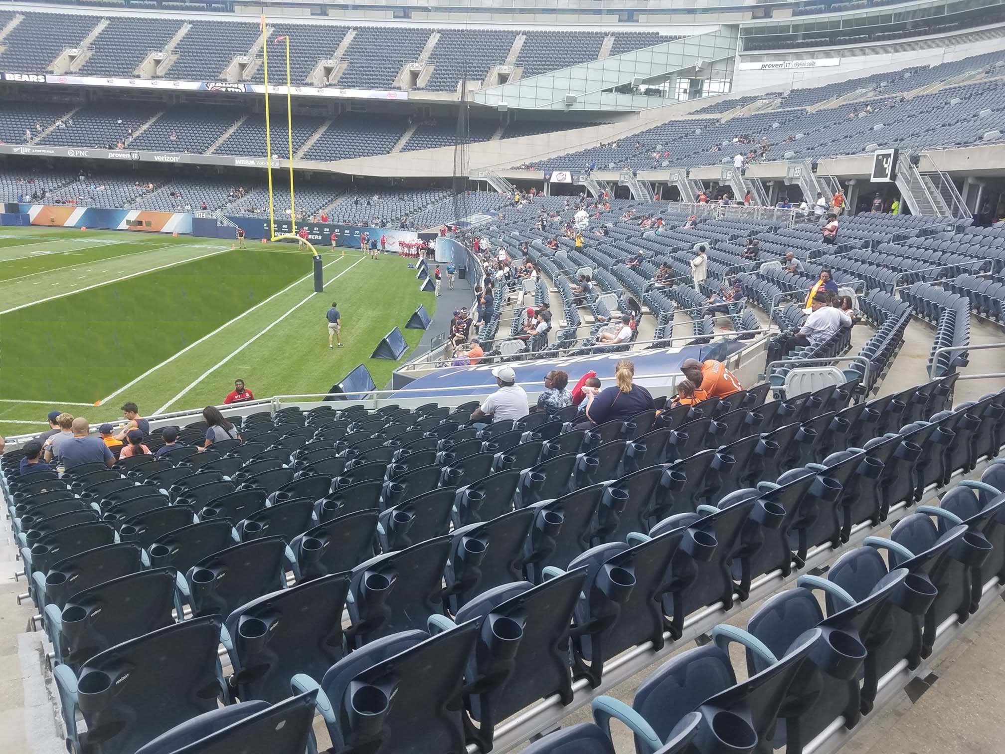 Solider Field endzone seating