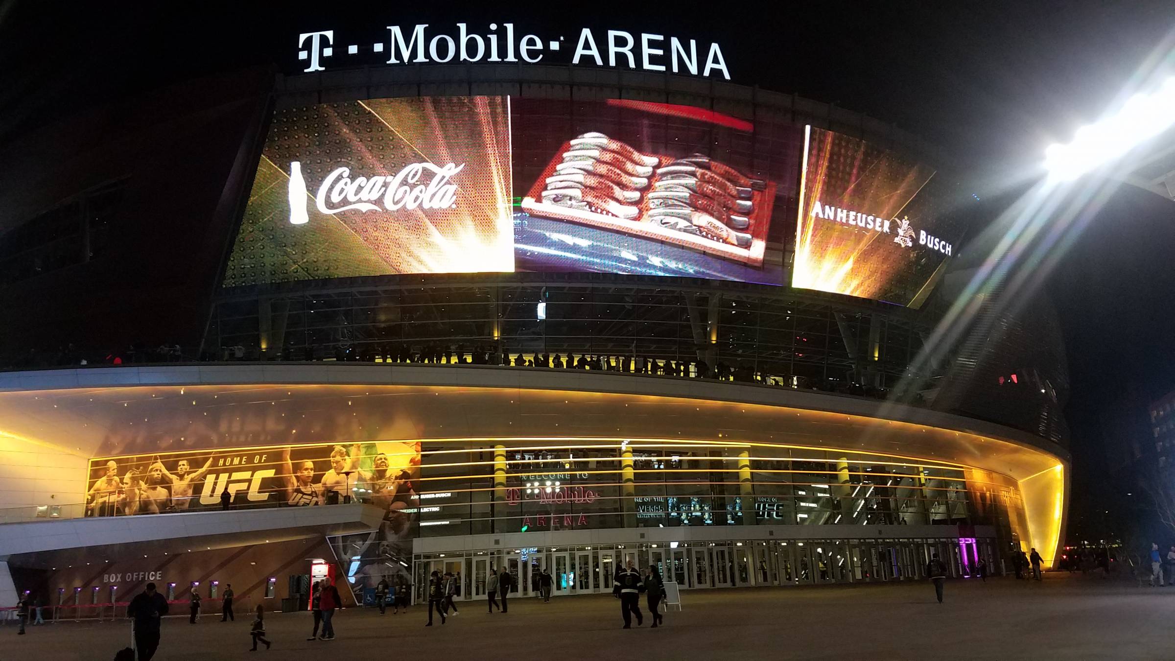 t-mobile arena outside