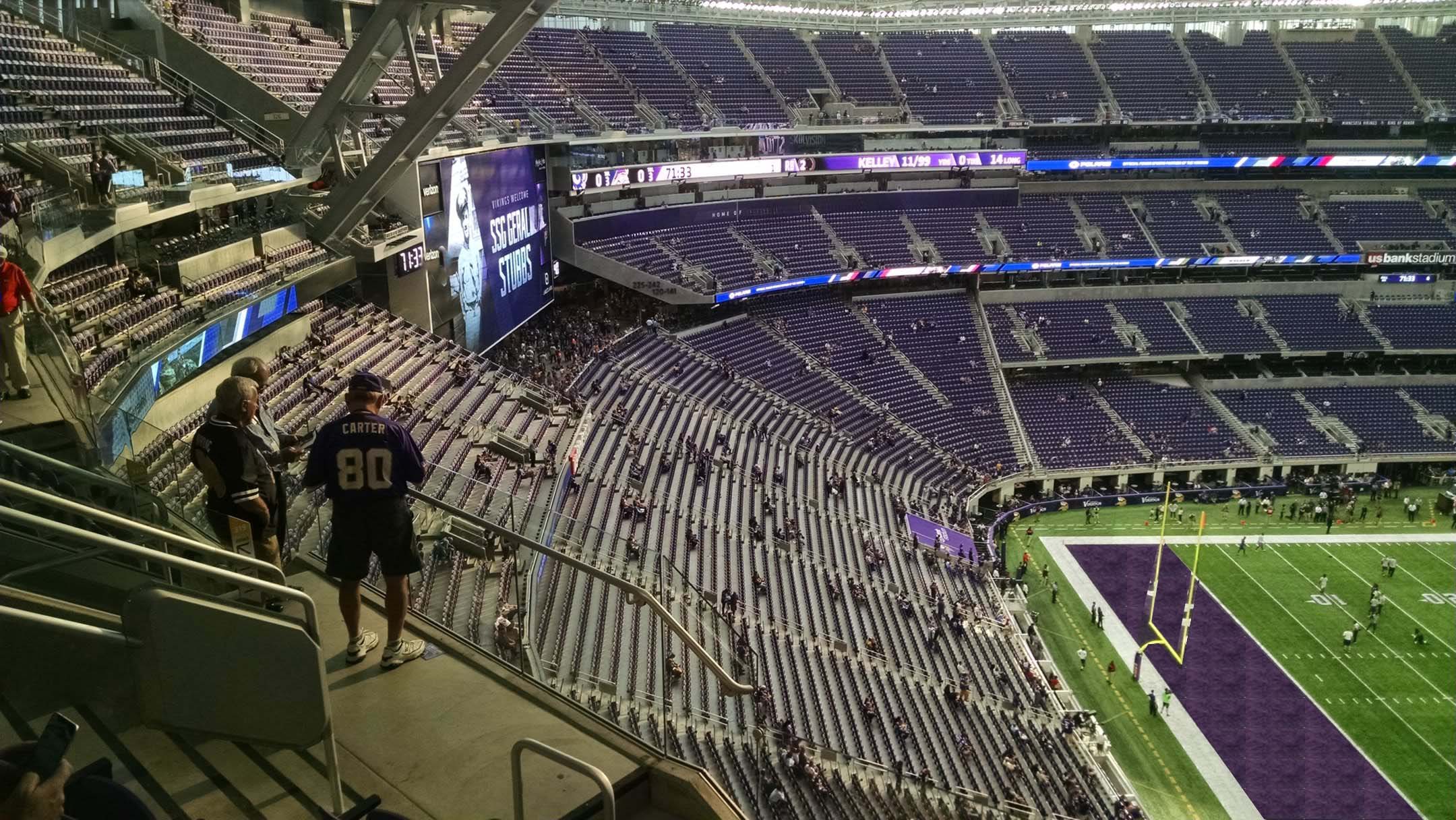 lower endzone seats