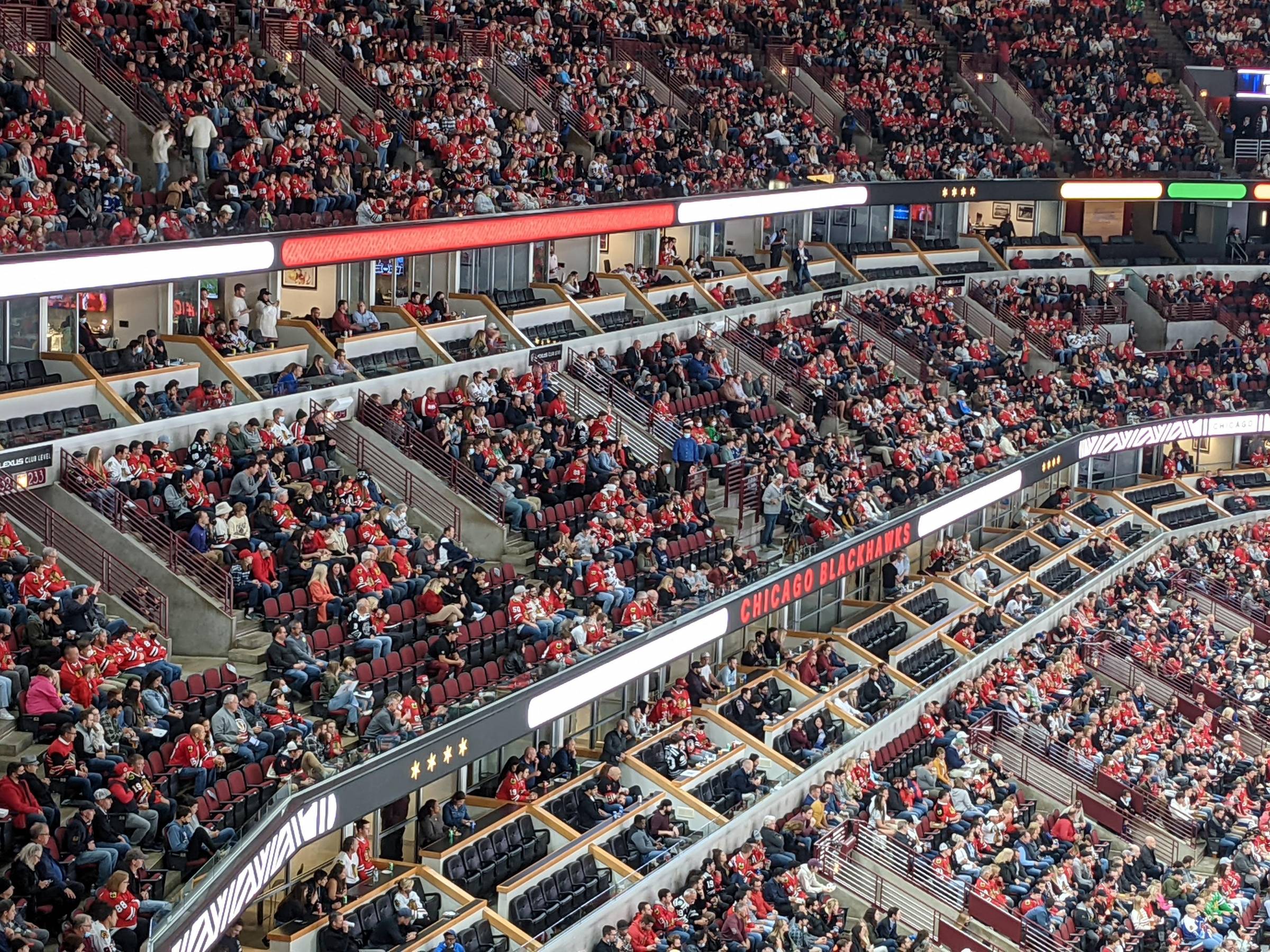 view of the united center 200 level