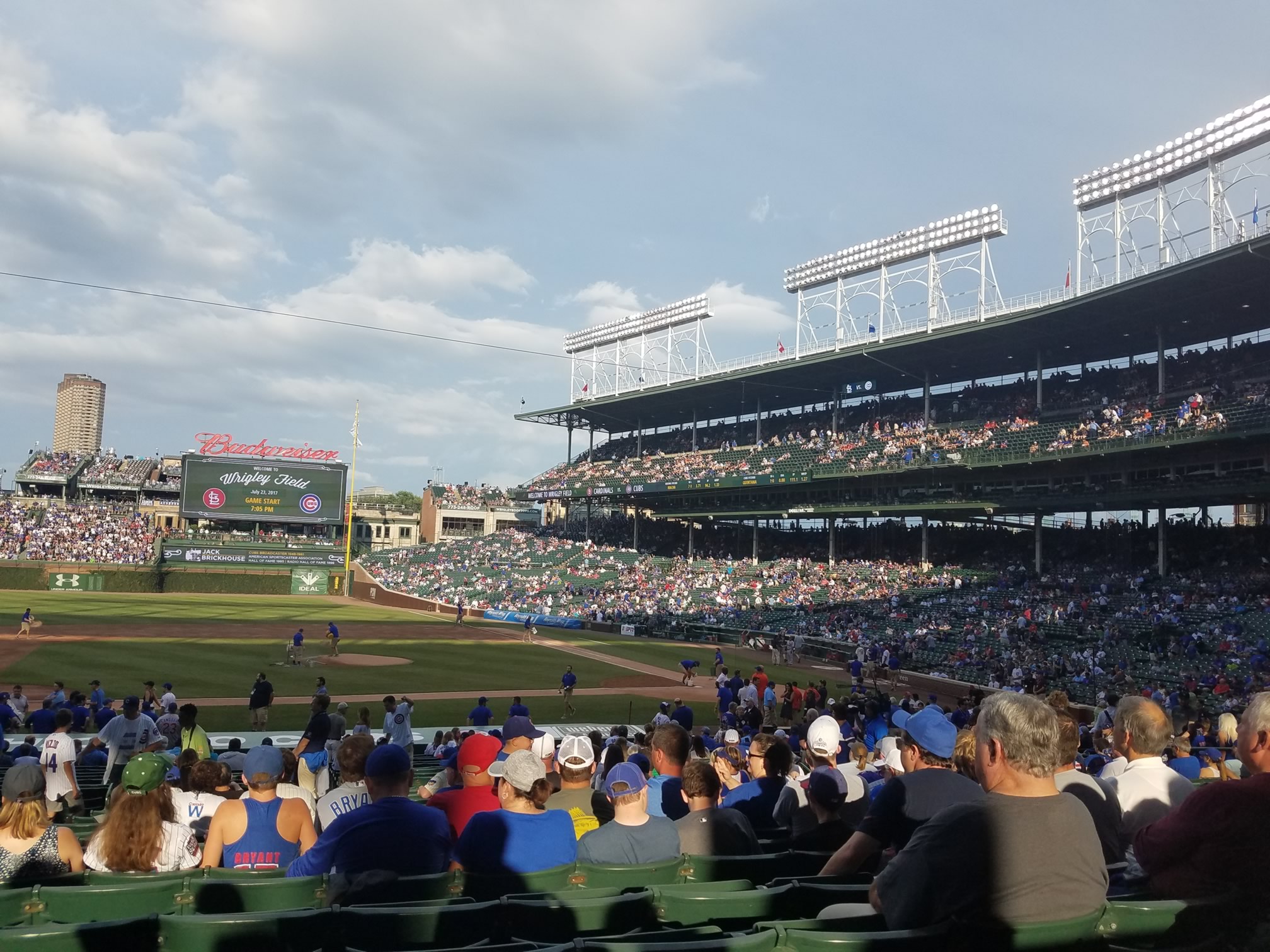 Wrigley Field Seat Mounting Floor Stands