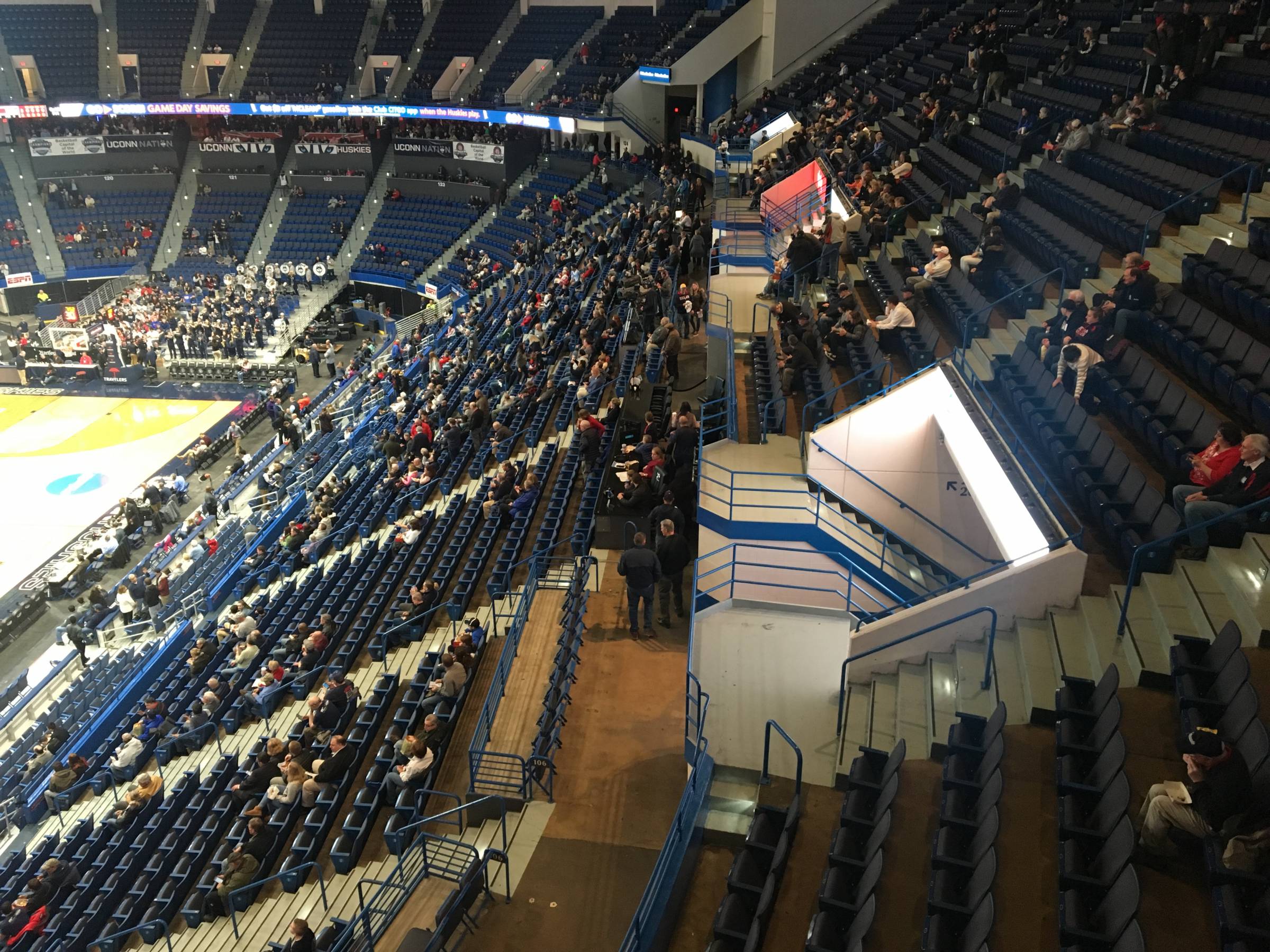Stairs for Upper Level Sideline Sections at XL Center