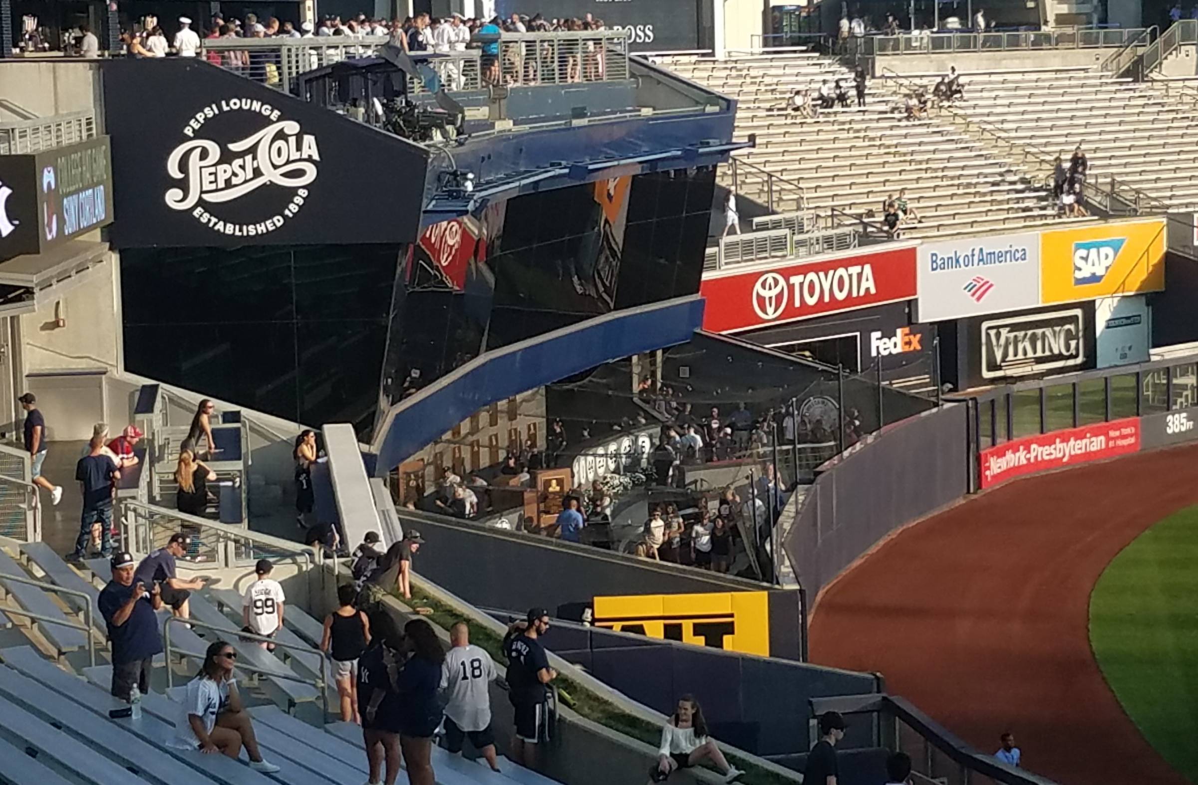 Shaded and Covered Seating at Yankee Stadium 