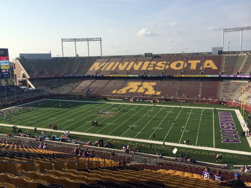 Minnesota Football TCF Bank Stadium Seating Chart - RateYourSeats.com